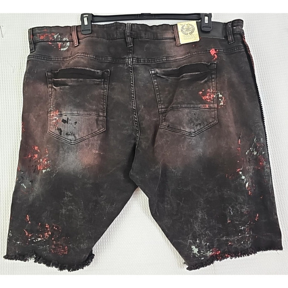 Jordan Craig ~Men's Size 44~ Black Legacy Edition Distressed Jeans Shorts NWT. - Picture 3 of 16